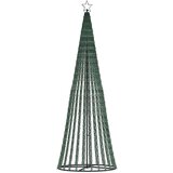vidaXL Osvetljena novoletna jelka stožec 475 LED barvita 247 cm | Shoptok.si