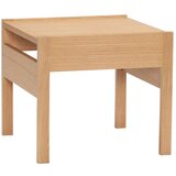 Hübsch Stranska mizica z mizno ploščo v hrastovem dekorju 50x50 cm Forma – Cene
