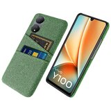 INORCO Ovitek za telefon z dvema režama za kartice za vivo Y100 5G, trdi računalnik + ovitek za mobilni telefon iz blaga, (22036974) Cene