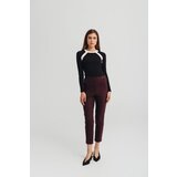 Legendww zenske bordo elegantne pantalone visokog struka | ePonuda.com