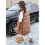 DStreet Kamizelka damska pikowana MARIEL kamelowa | Shoptok.si