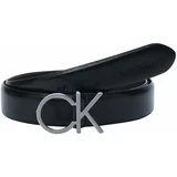 Calvin Klein Pas črna / srebrna