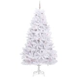  Umjetno božićno drvce s nogom Bijelo 240 cm PVC i čelik | shoptok.hr