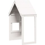  Krov za dječji krevet bijeli 55x84x132 cm masivna borovina | shoptok.hr