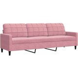 vidaXL 3-dijelni set sofa s jastucima ružičasti baršunasti | shoptok.hr
