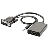 HDMI to VGA Kabel 0.2m HDMI m VGA z + 3.5mm z