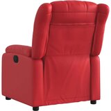 vidaXL Električni naslanjač rdeče umetno usnje | Shoptok.si
