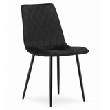  Set od 3 TURIN stolca – crni baršun | shoptok.hr