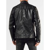 DStreet Men's Black Leather Jacket | shoptok.hr