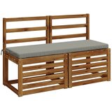  Jastučić za klupu SOEST 100% poliester Siva 100 x 40 x 5 cm - Siva 100 x 40 x 5 cm Poliester | shoptok.hr