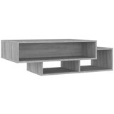 Maison Chic Klubska mizica - kavna mizica - Nizka mizica siva sonoma 105x55x32 cm konstruiran les, (21752547) Cene