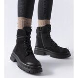 Gemre Black ankle boots with distressed toe Vadnais | Shoptok.si