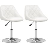 Maison Chic Jedilni stoli - Vzorci stoli 2 kosa belo umetno usnje A30, (22032338) | Shoptok.si