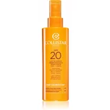 Collistar smart sun protection tanning moisturizing milk spray SPF20 sprej za zaščito pred soncem za telo in obraz 200 ml