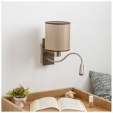  Brilagi - LED zidna svetiljka NUBILA 1xE27/25W/230V + LED/3W hrom/braon | Eponuda.com