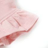  Dječja majica s volanima na rukavima svjetloružičasta 104 | shoptok.hr