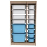 Hanah home višenamenske police montana xs 2D4N8U sonomo white blue | ePonuda.com