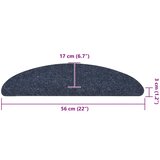  Samoljepljivi otirači za stepenice 30 kom plave 56 x 17 x 3 cm | shoptok.hr