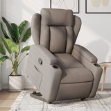 Maison Chic Naslanjač - Relax naslanjač s funkcijo vstajanja taupe blago, (22061450) | Shoptok.si