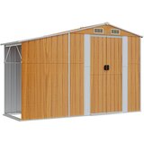  Vrtno spremište svjetlosmeđe 277x192,5x179 cm pocinčani čelik | shoptok.hr