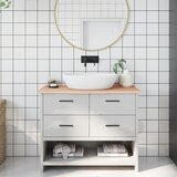 vidaXL Kupaonska radna ploča 100x30x2 cm netretirano masivno drvo cijene