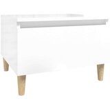  Stranska mizica 2 kosa visok sijaj bela 50x46x35 cm inžen. les, (20713003) | Shoptok.si