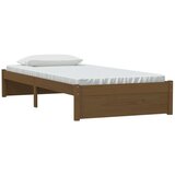  Posteljni okvir medeno rjav iz trdnega lesa 90x200 cm, (20647684) | Shoptok.si