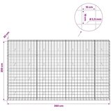  Gabion s žicom debljine 3 5 mm i mrežom 10x10 cm 350x30x200 cm - 30 cm 200 cm 350 cm | shoptok.hr