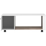 Modern Living Klubska Miza Cotia, Bela, Barva Hrasta | Shoptok.si