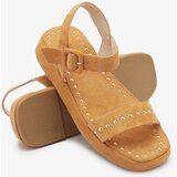 Resti Brown women's sandals with rhinestones Franssia - Footwear | shoptok.hr