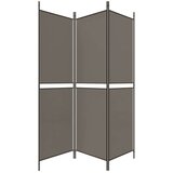 Sobna pregrada s 3 panela antracit 150 x 220 cm od tkanine | shoptok.hr