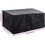  Navlaka za vrtni namještaj s 8 ušica 240 x 140 x 90 cm | shoptok.hr