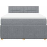  Krevet box spring s madracem svjetlosiva 160x200 cm tkanina | shoptok.hr