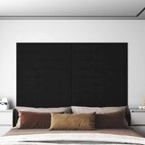 Zidna uzglavlja 12 pcs Crna 90 x 15 cm Baršun | shoptok.hr