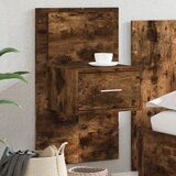  The Living Store Nočna stenska omarica z LED lučkami dimljen hrast - Stenska Nočna Omarica, (21496047) | Shoptok.si