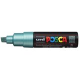 POSCA Uni flomaster; konica 8 mm prirezana; kovinsko zelen, (21290559) Cene