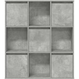 vidaXL Regal za knjige boja betona 89x24x101,5 cm konstruirano drvo | shoptok.hr