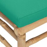  2-dijelna vrtna garnitura od bambusa sa zelenim jastucima | shoptok.hr