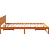  Okvir kreveta Ulašteni smeđi Čvrsta borovina 120 x 200 cm | shoptok.hr