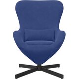  Jajolika fotelja Policijska plava 63 x 73 x 90 cm Baršun | shoptok.hr