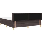  Krevet s opruga kutije Tamno smeđa i bijela 180 x 200 cm | shoptok.hr
