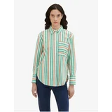 Tom Tailor Light Green Ladies Striped Shirt - Women