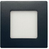 Ferotehna Vgradni LED panel Slim (3 W, 180 lm, 4000 K, 8,5 x 8,5 cm, antracit) Cene