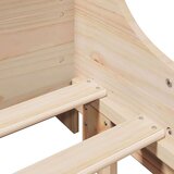  Krevet s regalom za knjige bez madraca 90x190 cm masivno drvo - Smeđa 90 x 190 cm | shoptok.hr