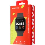 Canyon wildberry SW-74, Smart watch, 1.3inches TFT full touch screen, Zinic+plastic body, IP67 waterproof, multi-sport mode, compatibility with iOS and android, black body with black silicon belt, Host: 43*37*9mm, Strap: 230x20mm, 45g - CNS-SW74BB | Shoptok.si