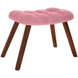  Stolica za ljuljanje s osloncem za noge ružičasta baršunasta | shoptok.hr