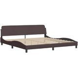  Okvir za krevet bez madraca Hanko tamnosmeđi 200x200 cm od tkanine | shoptok.hr