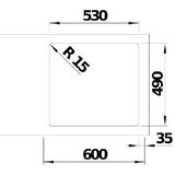 Blanco sudoper SOLIS 500-IF/A InFino INOX 18/10, s dalj.upr. PushControl | shoptok.hr