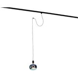 QAZQA Hanglamp met rail ophanging zwart incl. LED G220 - Cavalux Cene