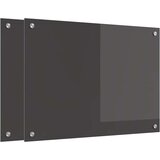 vidaXL Zaščita za kuhinjo 2 pcs Temno siva 70 x 50 cm kaljeno steklo | Shoptok.si